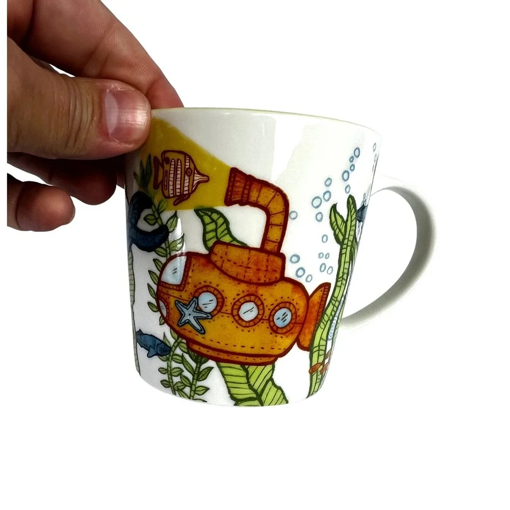 Starbucks 2010 Under The Sea Submarine  8 oz. Coffee Cup Mug Kids‎ Sea Life